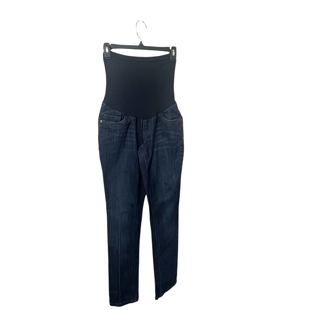 Oh Baby by Motherhood Womens Maternity Skinny Jeans Dark Wash Secret Fit Belly M